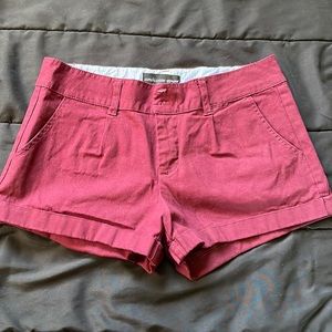Burgundy shorts